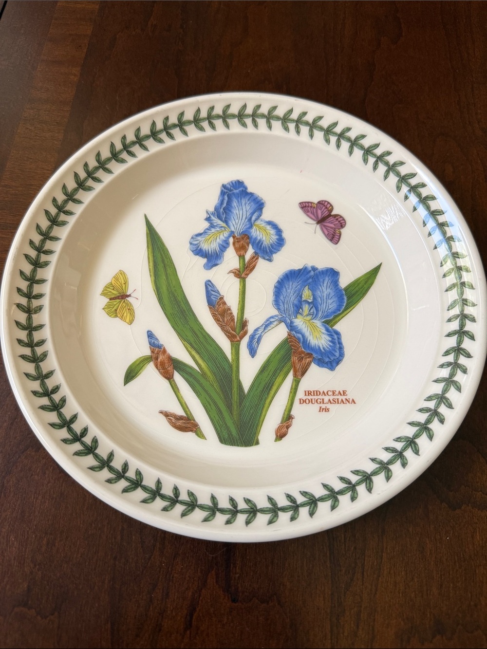 Portmeirion Botanic Garden Blue Iris salad plate 8.5” England